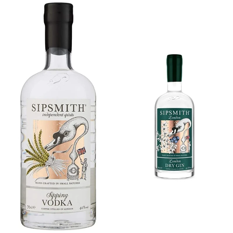 Sipsmith Sipping Vodka, 70 cl & London Dry Gin, 70cl