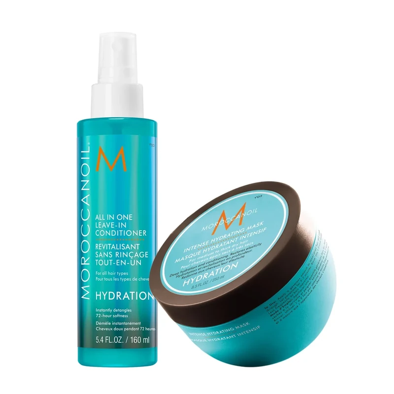 Moroccanoil All In One Leave In Conditioner, 160ml & Intense Hydrating Mask, 250ml