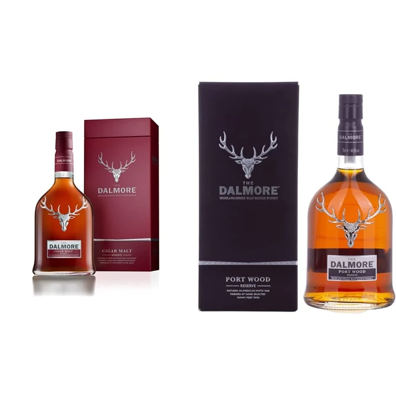 The Dalmore Cigar Malt Reserve Whisky, 70 cl & The Dalmore Port Wood Reserve Whisky, 70 cl
