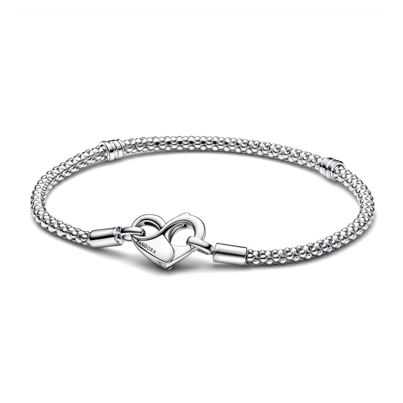 PANDORA Moments Studded Chain Bracelet, Size 7.1, With Gift Box