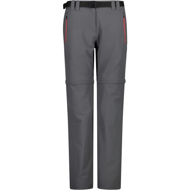 CMP - Women's Zip Off Trousers, Grey-Campari, 42
