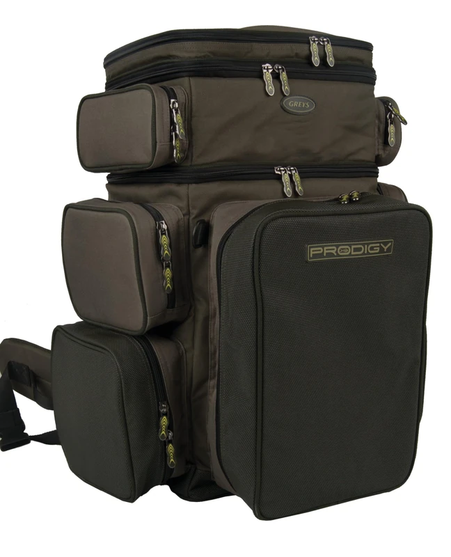 Greys Prodigy Tackle Base Fishing Rucksack | Ultimate Tackle Storage & Transport Rucksack for River, Lake & Coastal Fishing | Insulated Bait Compartment | Fits Klip-Lok Boxes | Padded Back Support
