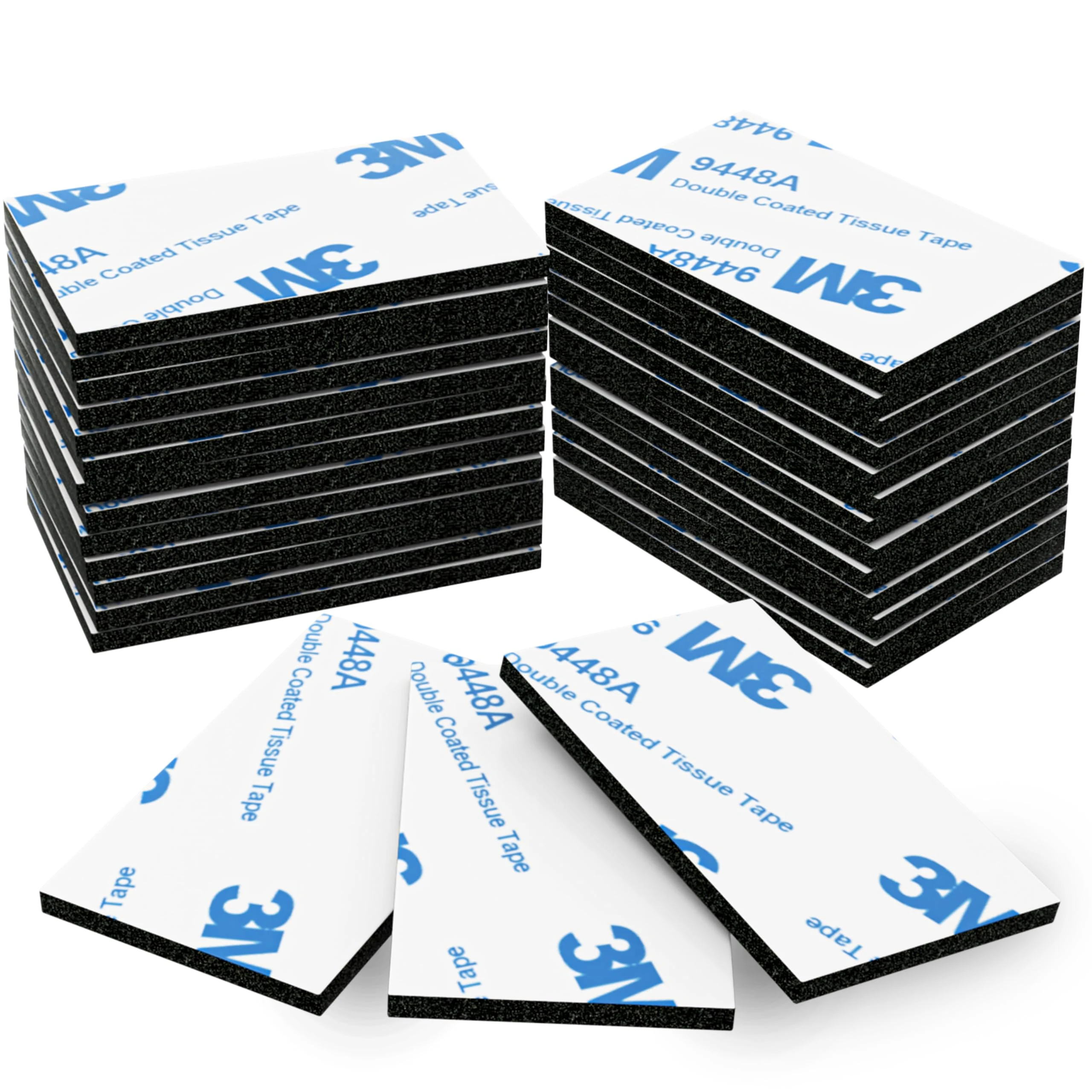 Ormith Double Sided Tape Heavy Duty 48 Pcs | Strong Double Sided Sticky Pads for Outdoor Indoor Mounting | Water Proof Adhesive Strips for Hanging 50 x 30mm