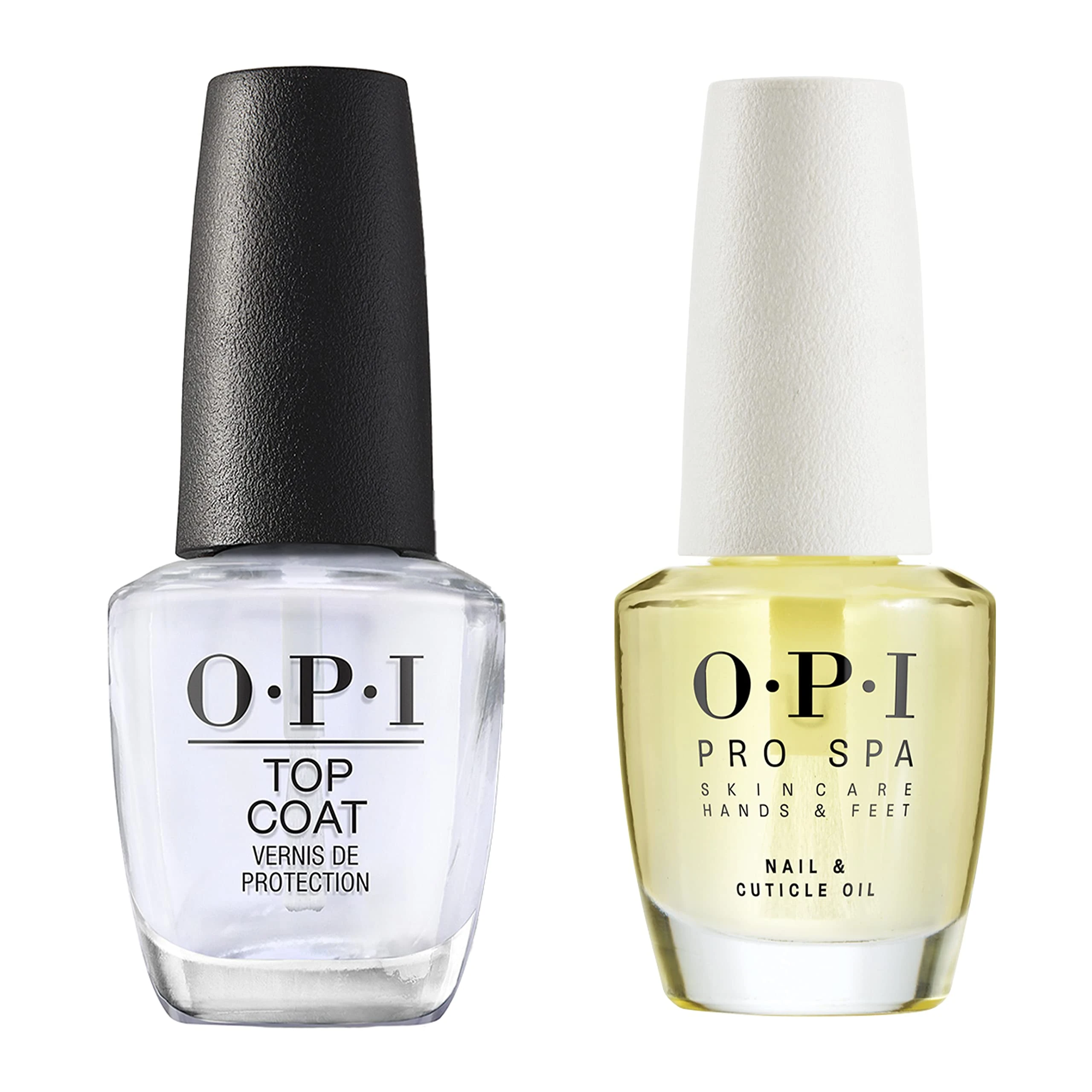 OPI ProSpa Nail and Cuticle Oil 14.8 ml & Top Coat, 15 ml