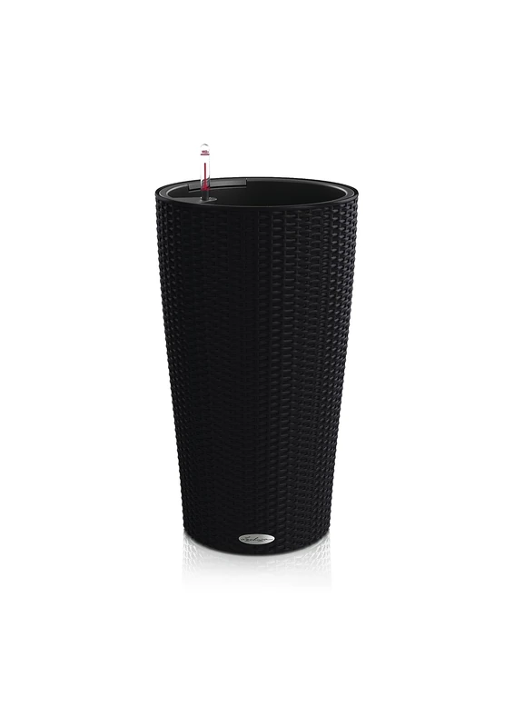 LECHUZA CILINDRO Cottage 32 graphite black 15358 - Image 1