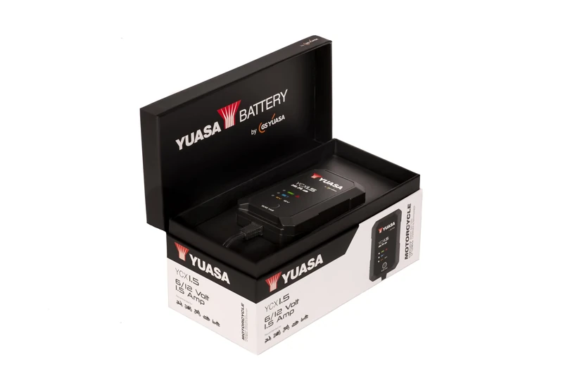 Yuasa YCX1.5 6/12V 1.5A Motorcycle Battery Smart Charger