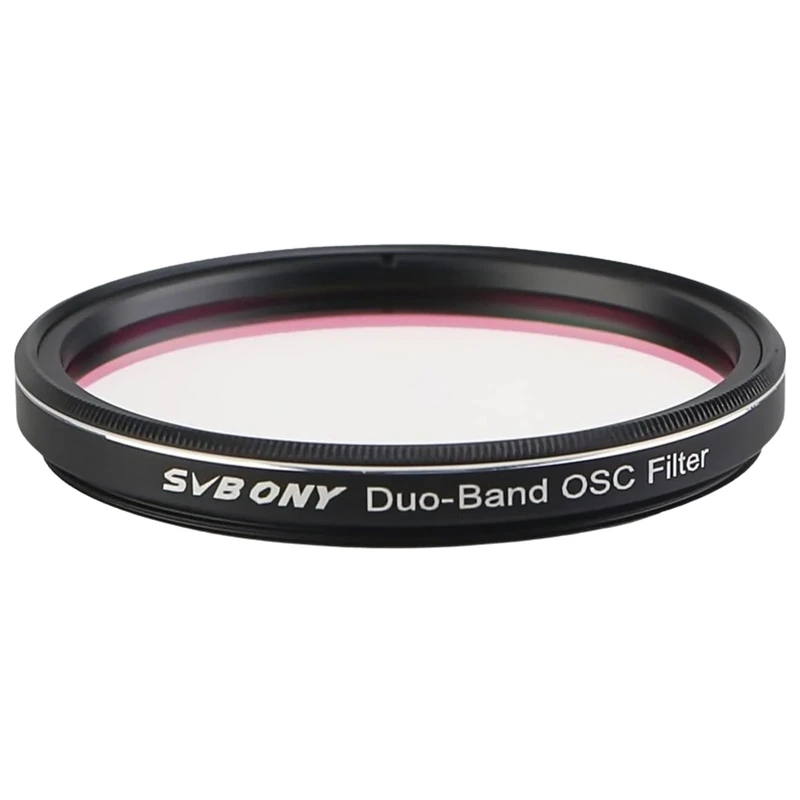 SVBONY SV220 Telescope Filter, 2 inches Dual-Band Nebula Filter, H-Alpha and O-III Narrowband Filter for One-Shot Color Cameras, Light Pollution Filter for Astrophotography