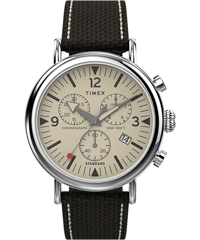 Timex Men's Chronograph Watch with a Fabric Strap Standard Chrono