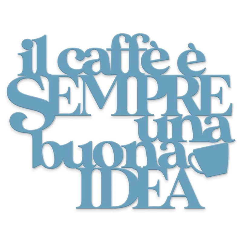 Wooden Written for Kitchen Phrase Quote Coffee Is Always A Good Idea, Decorative Written Handmade Furniture Decoration - Image 1