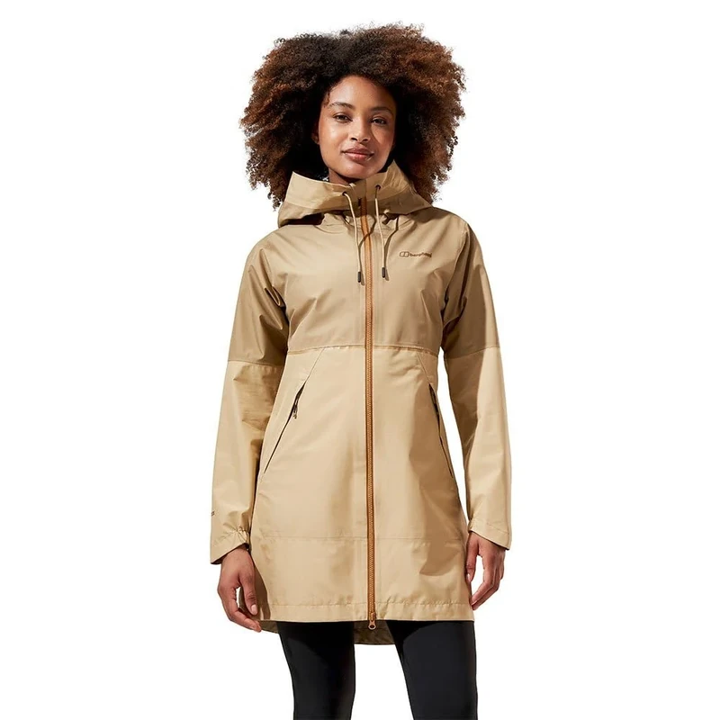 Berghaus Women's Rothley Gore-Tex Waterproof Rain Mac | Slim Fit | Adjustable | Eco-Friendly Coat, Starfish/Kelp, 8