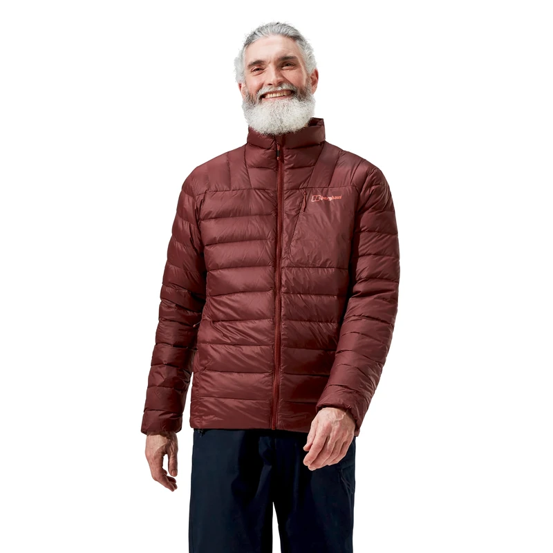 Berghaus Men's Silksworth Down Jacket | Extra Warm | PFC Free DWR, Burgundy Fawn, XS