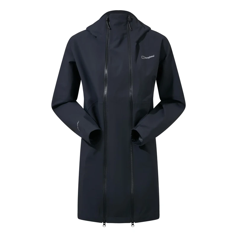 Berghaus Women's Annaside Maternity 2in1 Half Zip Jacket | Moisture Wicking | Stretch Fabric, Black/Black