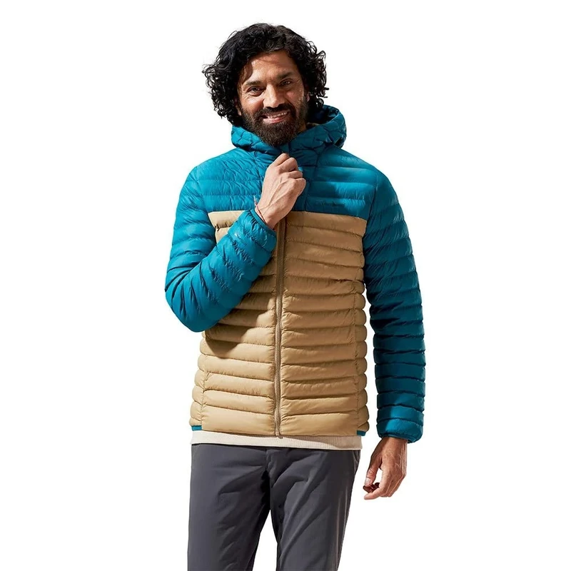 Berghaus Men's Vaskye Synthetic Insulated Jacket | Extra Warm | Durable Coat | Lightweight Design | Puffer Jacket, Kelp/Deep Ocean, XL