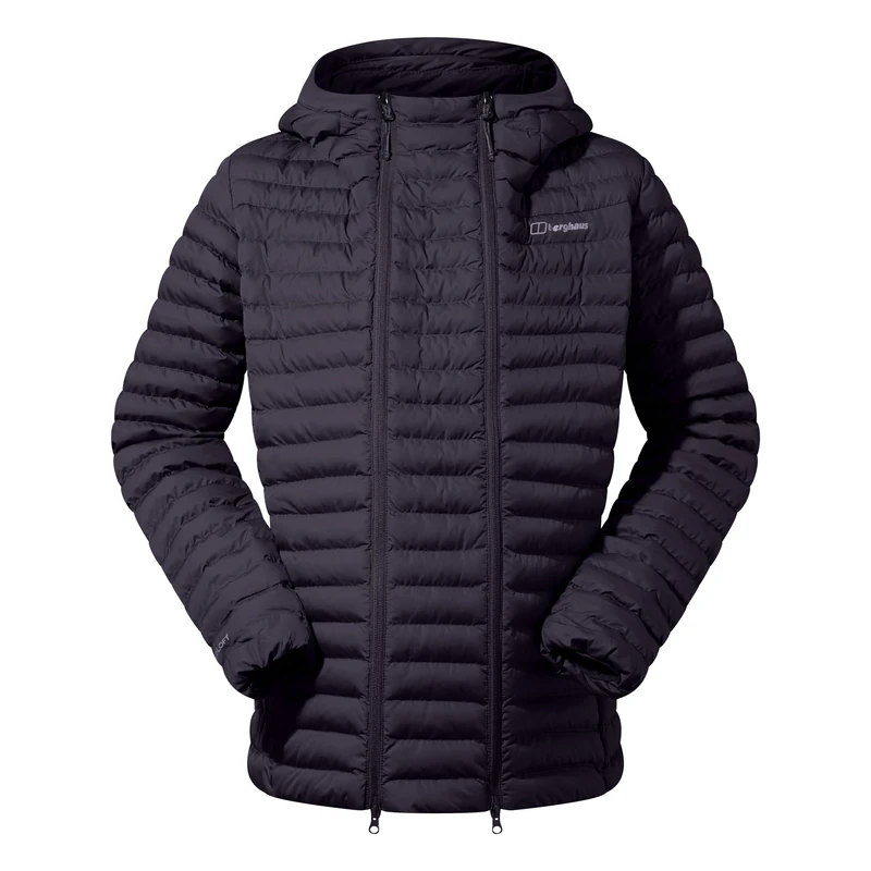 Berghaus Women's Nula Maternity 2in1 Hooded Insulated Jacket | Removable Panel For Pregnancy and Baby Wearing | Warm Insulated Jacket, Black/Black, 18 - Image 1