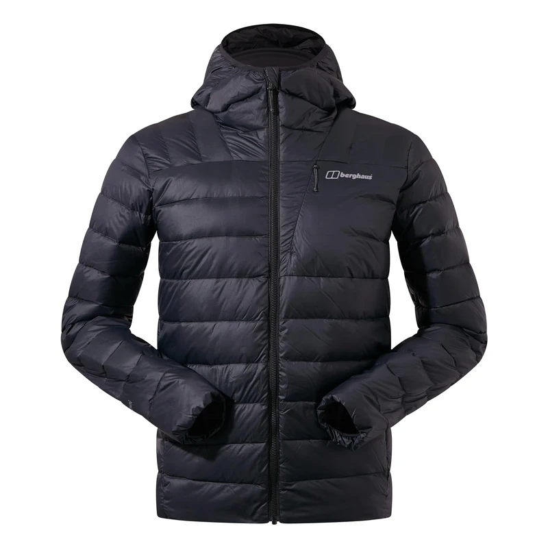 Berghaus Men's Silksworth Hooded Down Jacket | Extra Warm | PFC Free DWR, Black, S