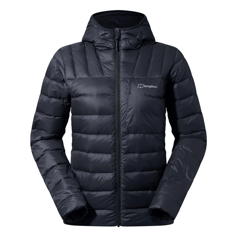 Berghaus Women's Silksworth Hooded Down Jacket | Padded Jacket | Extra Warm | Lightweight | Packable, Black, 16