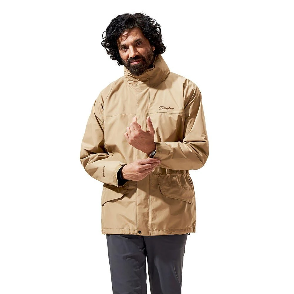 Berghaus Men's Cornice III Interactive Gore-Tex Waterproof Shell Jacket | Durable | Breathable Rain Coat, Kelp, XS