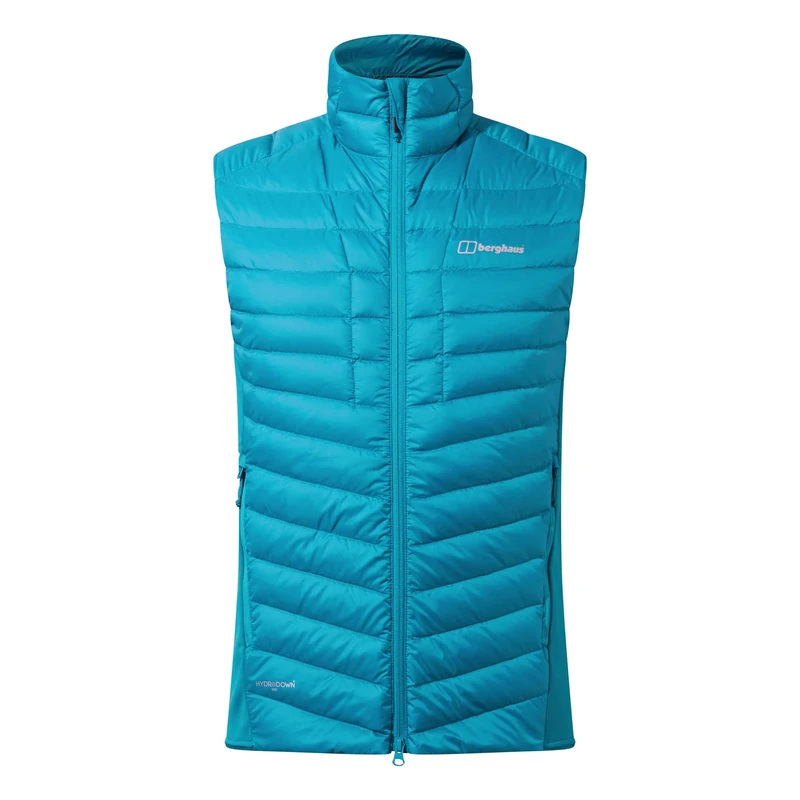 Berghaus Men's Tephra Stretch Reflect 2.0 Vest Jacket Gilet | Extra Warmth | Packable | Lightweight | Polartec, Jungle Jewel, 2XL
