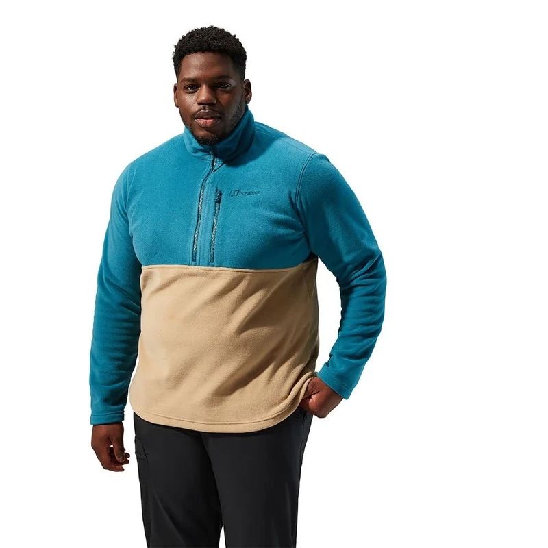 Berghaus Men's Prism Polartec Interactive Fleece Jacket | Added Warmth | Smart Fit | Durable Design, Deep Ocean/Kelp, 2XL