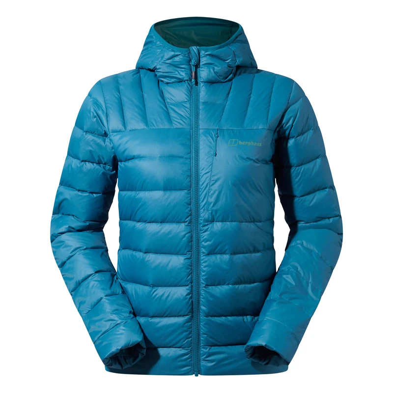 Berghaus Women's Silksworth Hooded Down Jacket | Padded Jacket | Extra Warm | Lightweight | Packable, Deep Ocean, 6