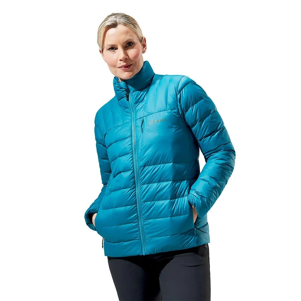 Berghaus Women's Silksworth Down Jacket | Padded Jacket | Extra Warm | Lightweight | Packable, Jungle Jewel, 14
