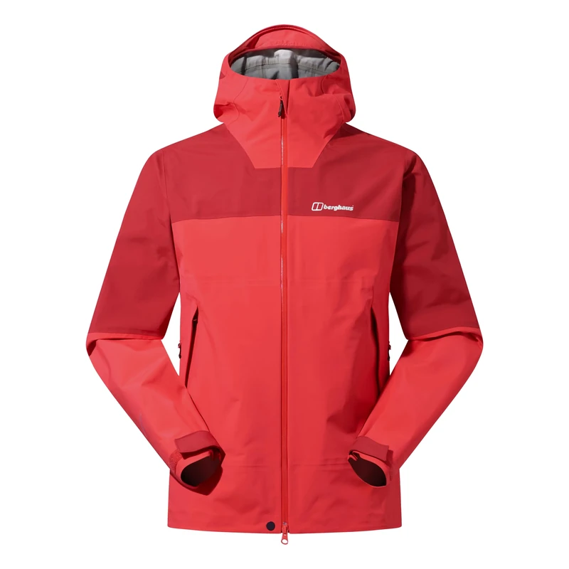 Berghaus Men's Highland Storm 3L Waterproof Jacket, Carmine/Tall Poppy, XL