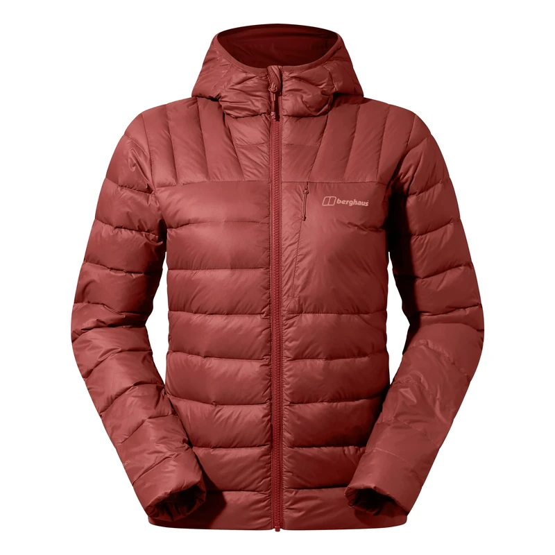 Berghaus Women's Silksworth Hooded Down Jacket | Padded Jacket | Extra Warm | Lightweight | Packable, Red Rust, 6