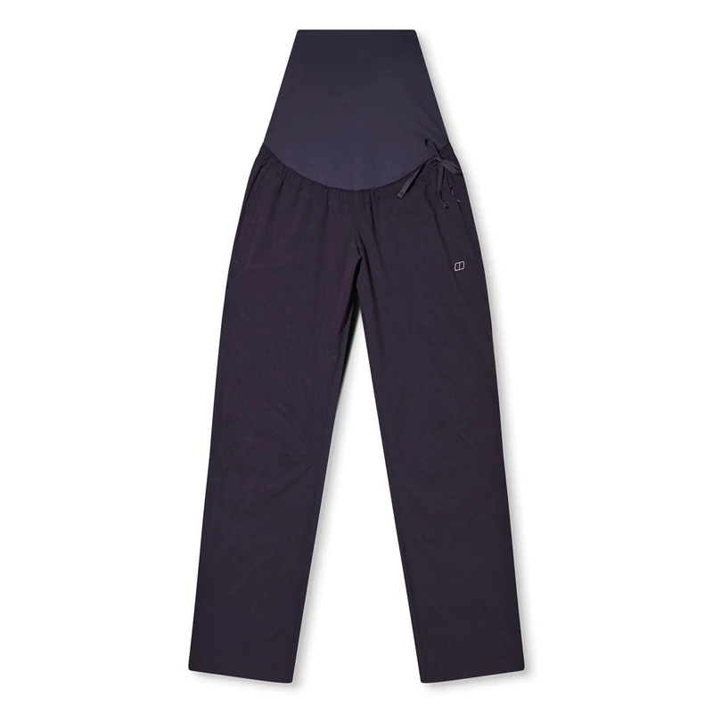 Berghaus Women's Explorer Maternity Walking Hiking Trousers | 4-Way Bump Band | Side Adjustments, Black/Black, 8
