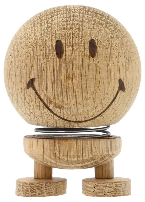 Hoptimist Smiley 4.5 x 5.5 x 6.5 cm S Raw Oak - Image 1