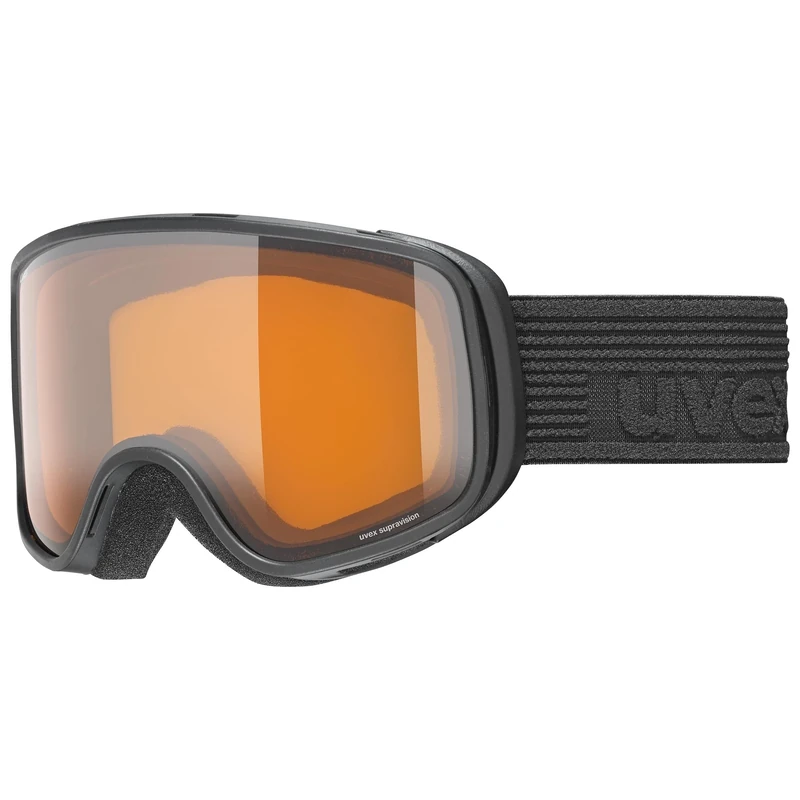 Uvex Unisex-Kids, scribble LG ski goggles, black/lasergold-clear, one size