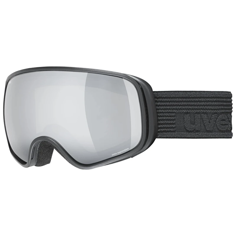 Uvex Unisex-Kids, scribble FM sph ski goggles, black/silver-clear, one size