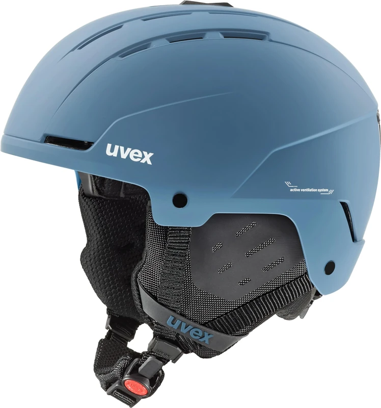 uvex Unisex-Adult, stance ski helmet, stone blue matt, 58-62 cm