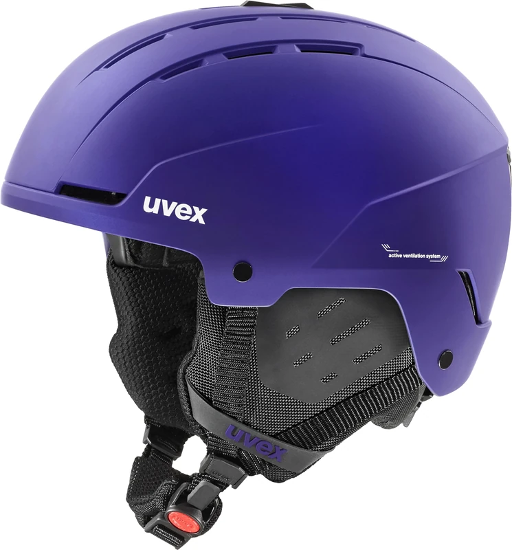 uvex Unisex-Adult, stance ski helmet, purple bash matt, 51-55 cm