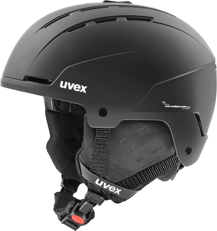 uvex Unisex-Adult, stance ski helmet, black matt, 54-58 cm