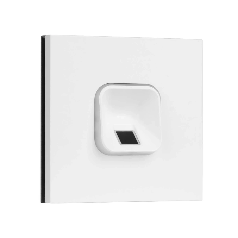 EKEY 204704 sLine fingerprint scanner set with Siedle Vario door station module white, control unit, Access solution for door station Siedle, 0,4 W, 12-24 V, White fingerprint scanner