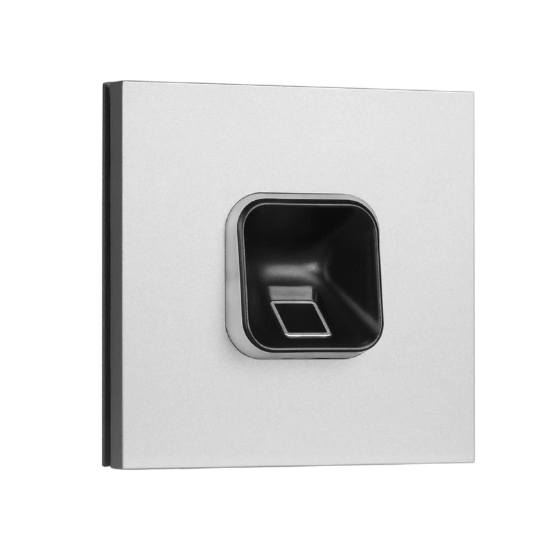 EKEY 204707 sLine fingerprint scanner set with Siedle Vario module silver metallic, control unit, Access solution for door station Siedle, 0,4 W, 12-24 V, Black fingerprint scanner - Image 1