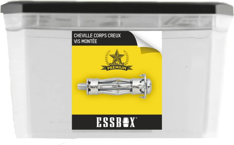 ESSBOX SCELL-IT Hollow Body, Spyder Plus, Diameter 4 mm x 33 mm, Box of 200, Ideal for Heavy to Very Heavy Loads, Sturdy and Reliable Fixing for Use in Concrete Walls - Image 1