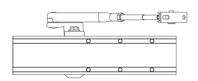Sevax ESV7181B Door Closer with Compass Arm F2 to 6 White