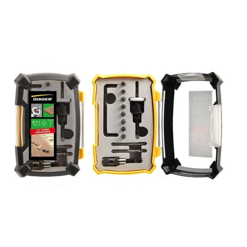 DIAGER Terrace Kit 15 Pieces - Drilling 4.5 mm - 900B