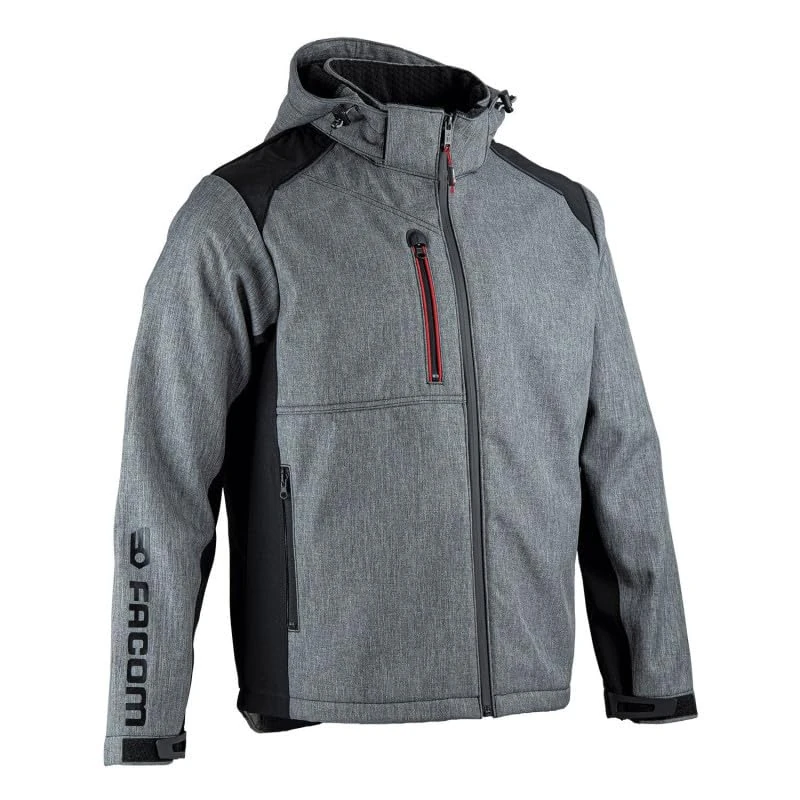 LMA-LEBEURRE FACOM Trial LMA00716 Softshell Jacket Black/Grey Size S-FXWW2020E-S - Image 1