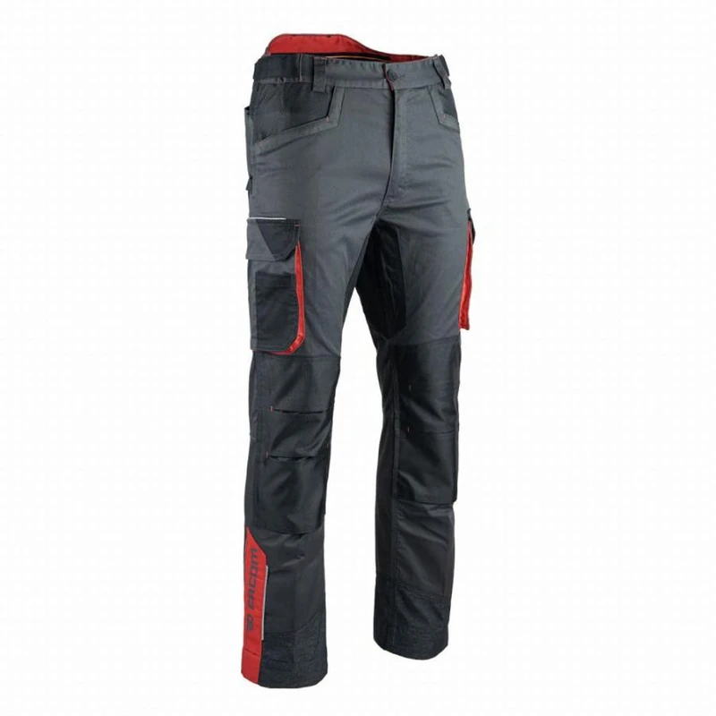 LMA-LEBEURRE FACOM LMA00681 Stretch Trousers Strap Black/Grey/Red Size 52-FXWW1011E-52 - Image 1