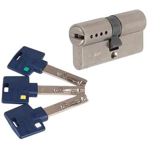 Mul-T-Lock EHA45034 Cylinder MTL600 262S+ 62 31-31 NM PAN MULTLOCK 3 Keys PVC Blue B.R. -EUM6P3131XX3PBLVR - Image 1