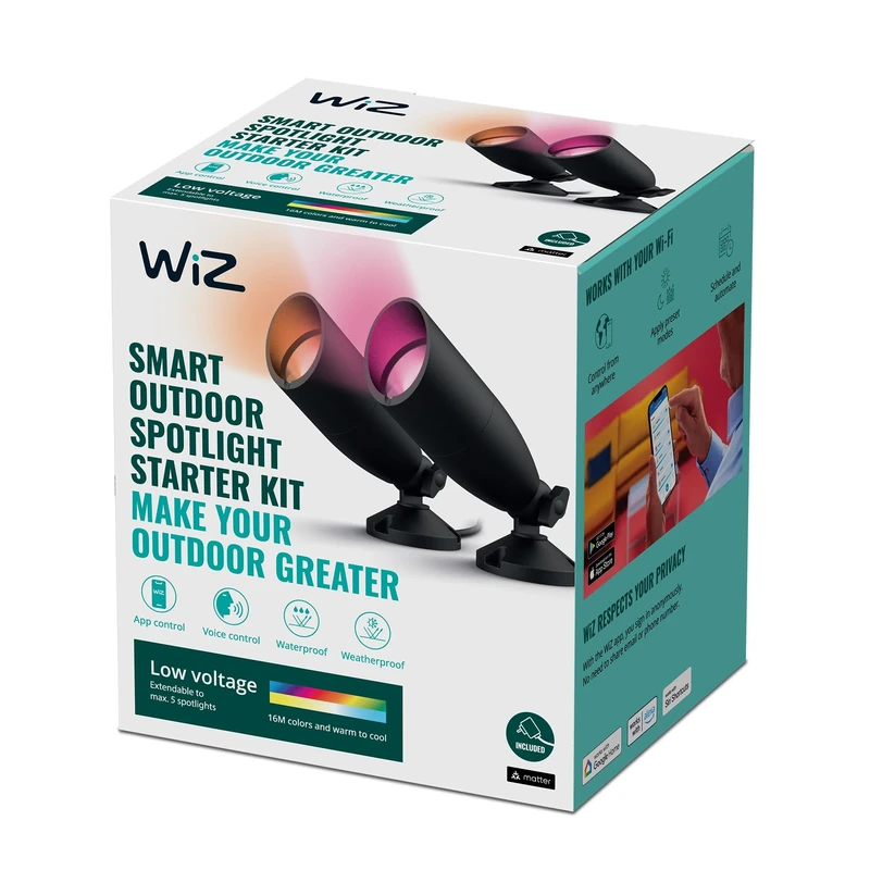 WiZ 12V Ground Spot Starter Kit EU C