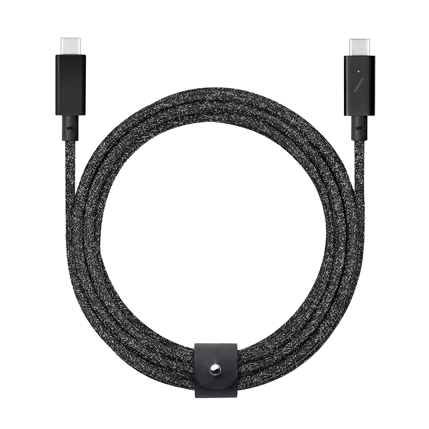Native Union Type-C Belt Cable Pro - 240W USB-C to USB-C 8ft Ultra-Strong Charging Cable with Leather Strap Compatible with iPhone 16, 16 Pro Max, MacBook Pro 14"/16" M2, Air 15" M2 (Cosmos)