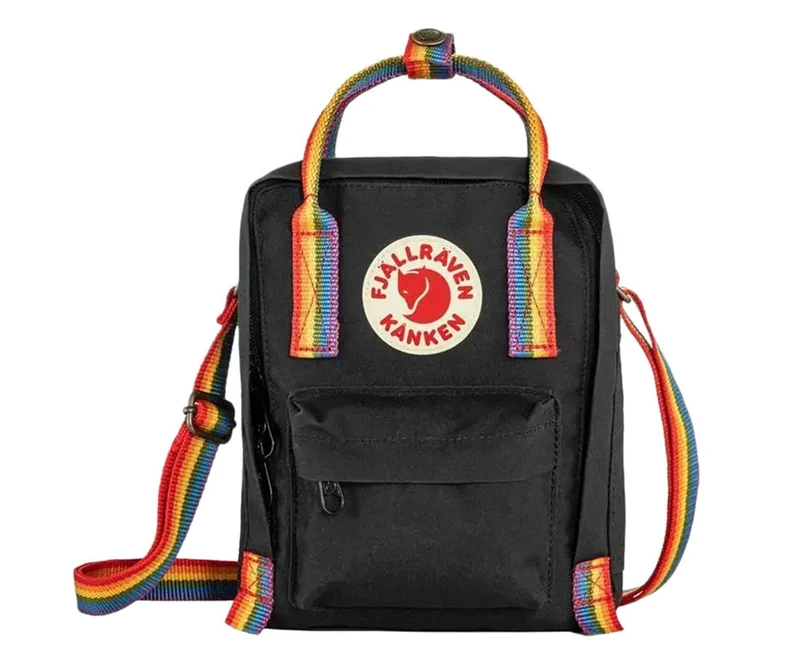 Fjallraven Kanken Rainbow Sling Black ONE - Image 1