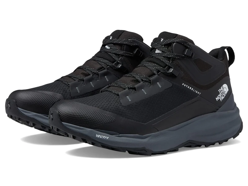 The North Face NF0A7W4XNY71 M VECTIV EXPLORIS 2 MID FUTURELIGHT LTHR Men TNF BLACK/VANADIS GREY UK 11 - Image 1