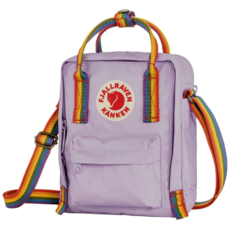 Fjällräven Unisex Kånken Rainbow Sling Handbag (Pack of 1), Lavender Rainbow Cake (Multi-Colour), One Size