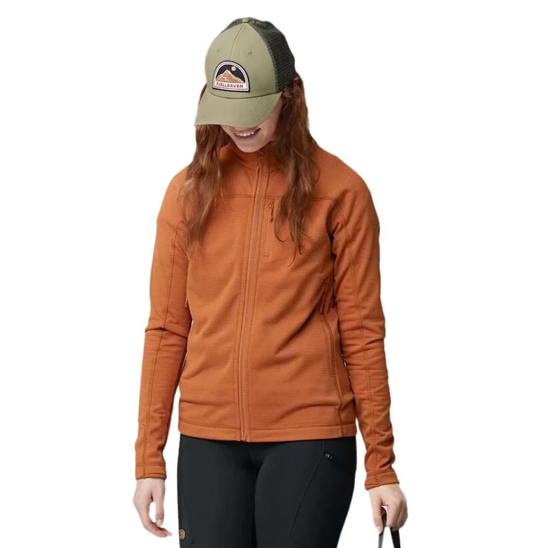 Fjallraven 87142-243 Abisko Lite Fleece Jacket W Jacket Women's Terracotta Brown Size XS
