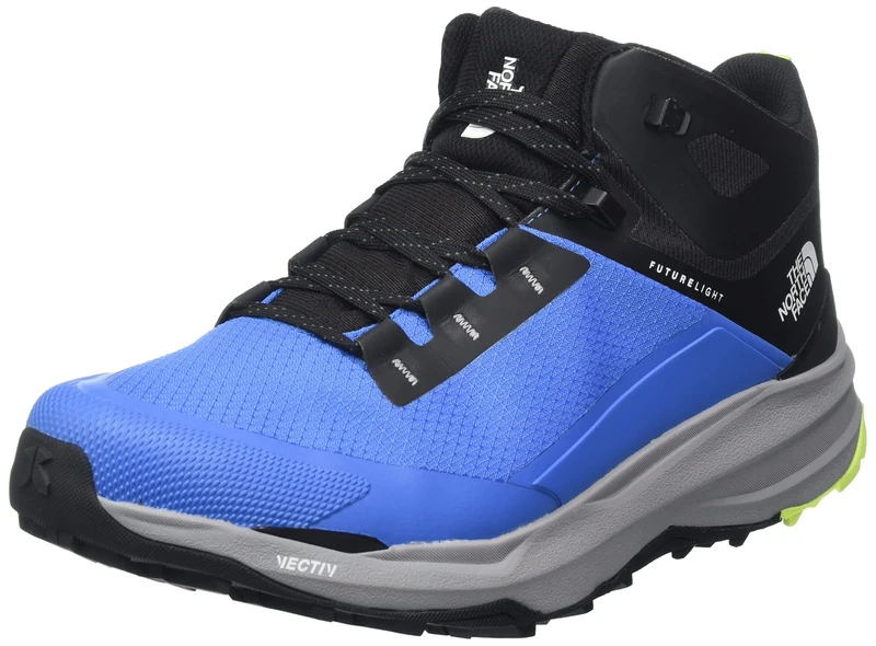 THE NORTH FACE Women's Vectiv Exploris 2 Mid Futurelight Sneaker, Super Sonic Blue TNF Black, 11 UK