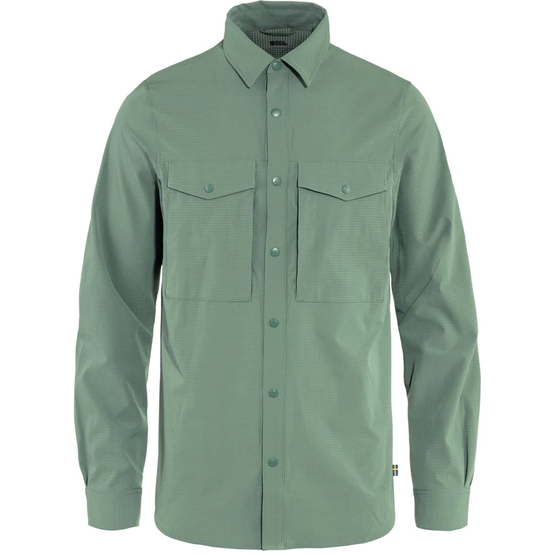 Fjallraven 87935-614 Abisko Trekking Shirt M Shirt Men's Patina Green Size S
